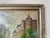 Wood 1950s Vintage Parisian Street Landscape Oil on Canvas Painting, Unsigned For Sale - Image 7 of 10