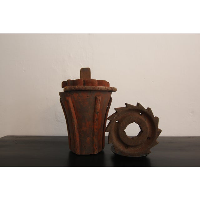 Brown Early 20th Century Wooden Casting Pattern Object with Original Patina, 1890s For Sale - Image 8 of 18