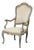 20th-C. French Louis XV Style Hand Painted Bergere Chair Att. Hendrix Allardyce For Sale