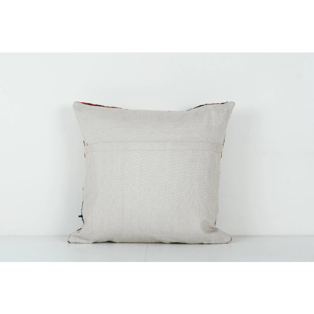 Turkish Ethnic Kilim Rug Cushion For Sale - Image 4 of 4