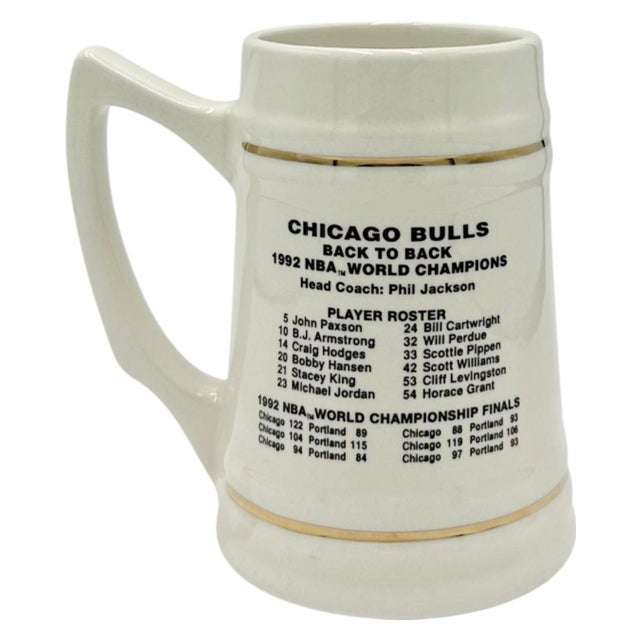 Vintage Chicago Bulls 1992 Nba Basketball World Champs Ceramic Mug For Sale - Image 13 of 14