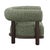 Mid-Century Modern Tweedy Green U-Back Log Chair For Sale - Image 3 of 6