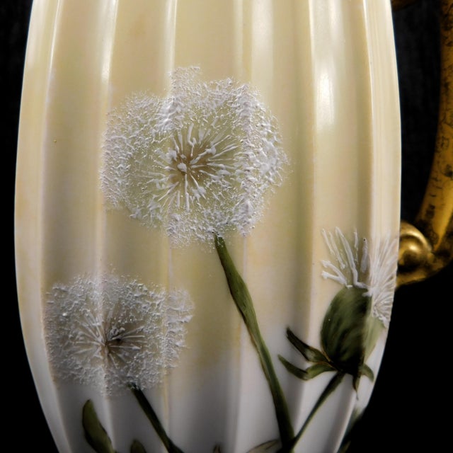 1910s 1910s Tressemanes & Vogt Limoges Hand Painted Chocolate Pot For Sale - Image 5 of 11