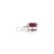Petite Natural Ruby Diamond Solitaire Pendant for Her For Sale - Image 6 of 12