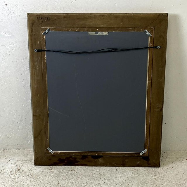 Louis XVI Mirror in Wood and Gilded Stucco For Sale - Image 4 of 11
