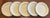 Antique Early 19th Century English Georgian Pearlware Creamware Blue Feather or Shell Edge Dinner Plates - Set of 5 For Sale - Image 9 of 16
