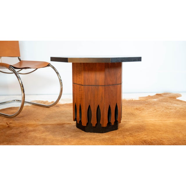 Harvey Probber Vintage Harvey Probber Attr. Walnut Side Table For Sale - Image 4 of 15
