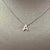 Diamond Letter "A" Pendant Necklace 18" 14k Gold 0.12 TCW Certified For Sale - Image 10 of 12