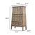 Farmhouse Vintage Tall Storage Cabinet - 7-Drawer a-Frame - Weathered For Sale - Image 3 of 5