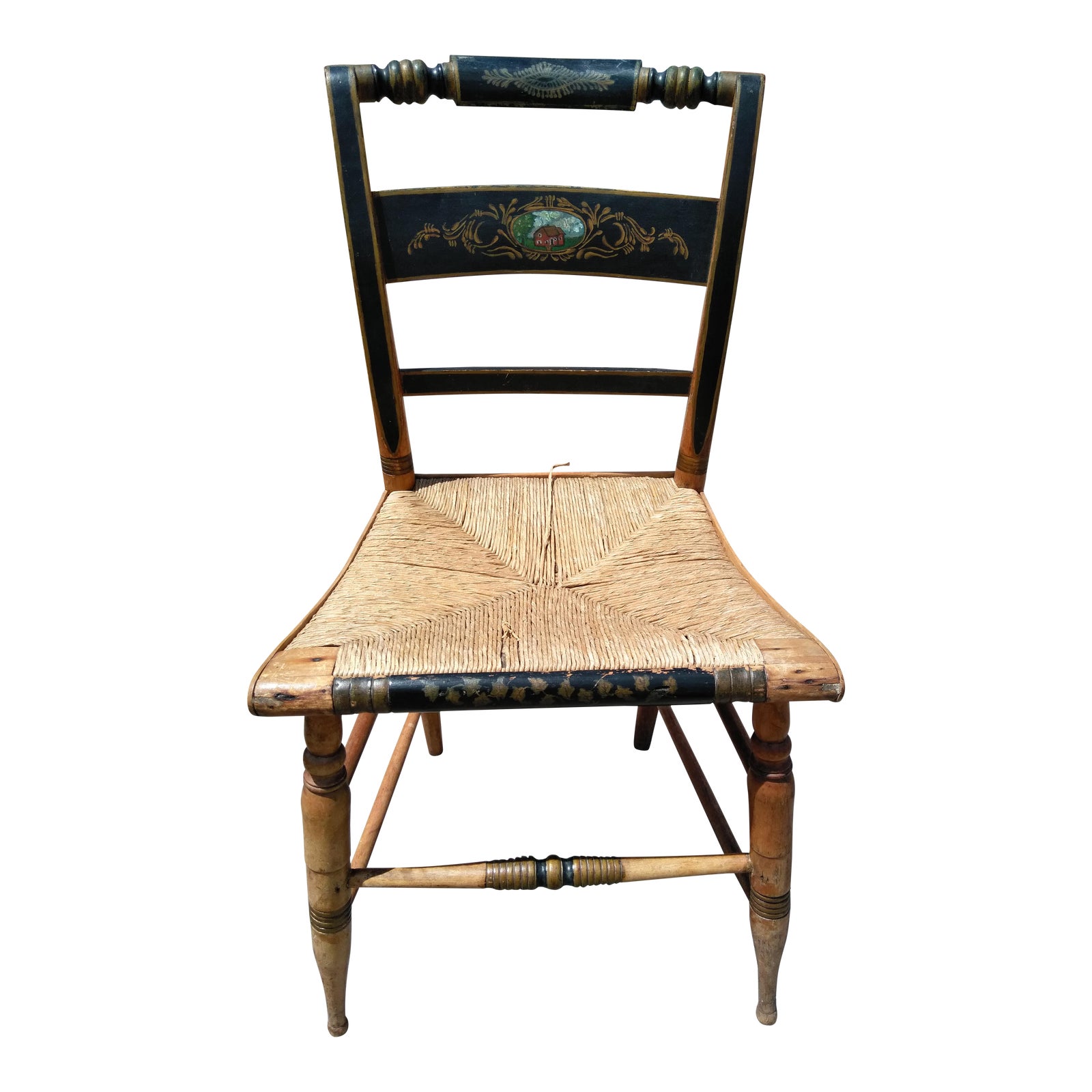 1800's Antique Hitchcock Chair Chairish