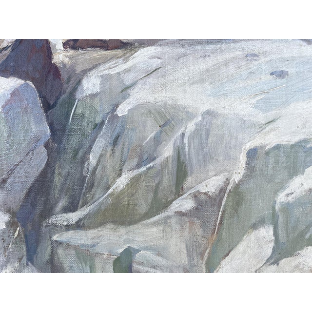 Karl Böttner, Mont Blanc, Oil Painting on Panel, 1939 For Sale - Image 4 of 13