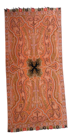 Antique Long Kashmir Shawl, 1890s