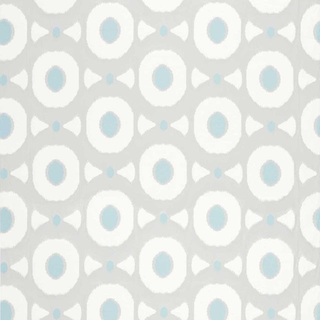 Harlequin Zinnia Fabric in Tranquility/Sky - a Sample For Sale