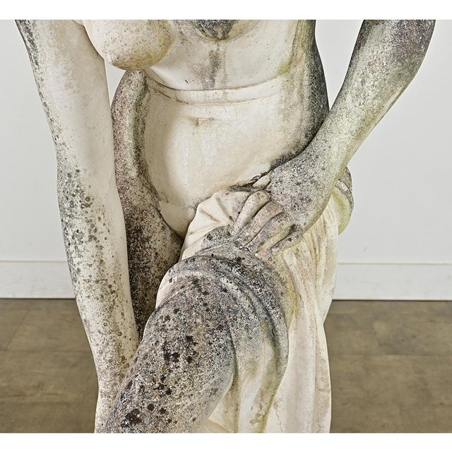 Early 20th Century English Reproduction Statue of La Baigneuse or Venus Bathing For Sale - Image 9 of 14