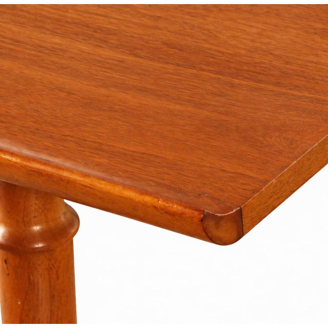 Danish Modern Style Teak and Brass Coffee Table, Mid-20th Century For Sale In Cincinnati - Image 6 of 7