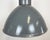 Industrial Grey Aluminium Pendant Lamp from Polam Wilkasy, 1960s For Sale - Image 4 of 18