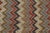 Rug & Kilim’s Twin Tribal-Inspired Rugs in Red, Blue and Beige-Brown Chevrons For Sale In New York - Image 6 of 7