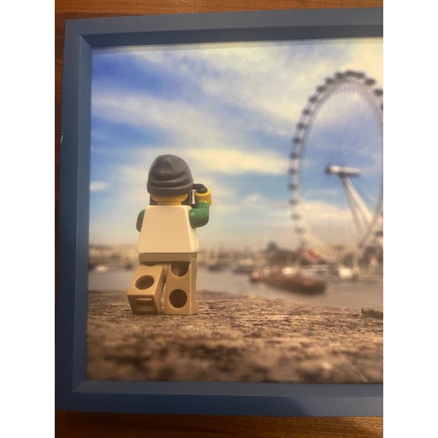 Whimsical Framed Lego Travel Photography Print | London Eye Scene | Contemporary Pop Art Wall Decor For Sale - Image 9 of 9