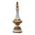 Mid 20th Century Hollywood Regency Mid-Century White and Gilt Table Lamp Marbro For Sale