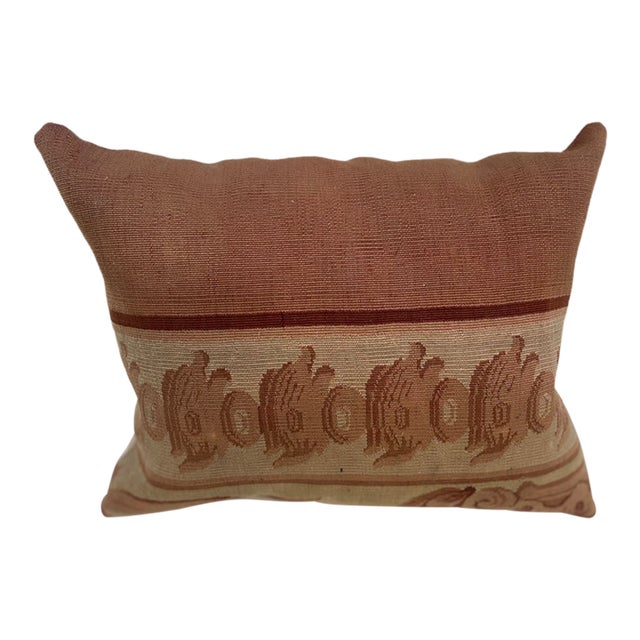 A Pillow With 19th Century Aubusson Tapestry For Sale