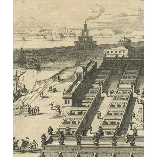 Goeree, Cells on the Island of Pharos, 1690, Print For Sale - Image 4 of 6