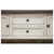 Stonegate Collection: Two-toned hand distressed white with warm stone stained tops Solid Pine wood with distressed finish...