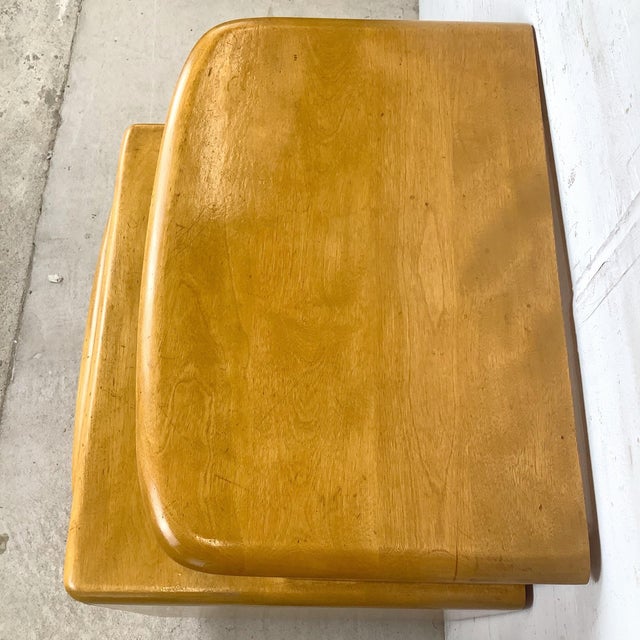 Wood Heywood-Wakefield Encore Wheat Birch Nightstand For Sale - Image 7 of 12