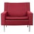 1970s Vintage Italian Red Fabric Florence Lounge Chair from Knoll, 1970s For Sale - Image 5 of 5