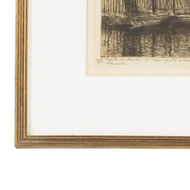 Alberto Augusto de Souza, Boats on the Douro, Etching For Sale - Image 3 of 6