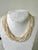 Contemporary Multi Strand, Freshwater, Pearl Necklace With Lapis and Silver For Sale - Image 3 of 3