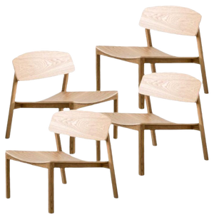 Halikko Chairs in Oak by Made by Choice, Set of 4
