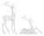 Modern Transparent Acrylic Holiday Deer Figurine (Set of 2) For Sale