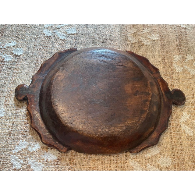 Antique Wooden Parat Dough Kneading Bowl For Sale - Image 9 of 12