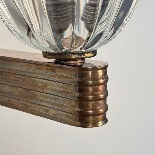 Large Wall Sconces by Ercole Barovier for Barovier & Toso, 1940s, Set of 2 For Sale - Image 12 of 17