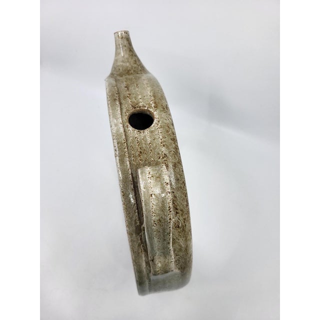 Ceramic Sculptural Crown-Shaped Glazed Stoneware Pitcher, France, 1970s For Sale - Image 7 of 13