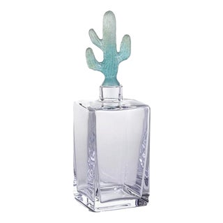 Crystal Carafe Cactus from McConnico & Daum, 1987 For Sale