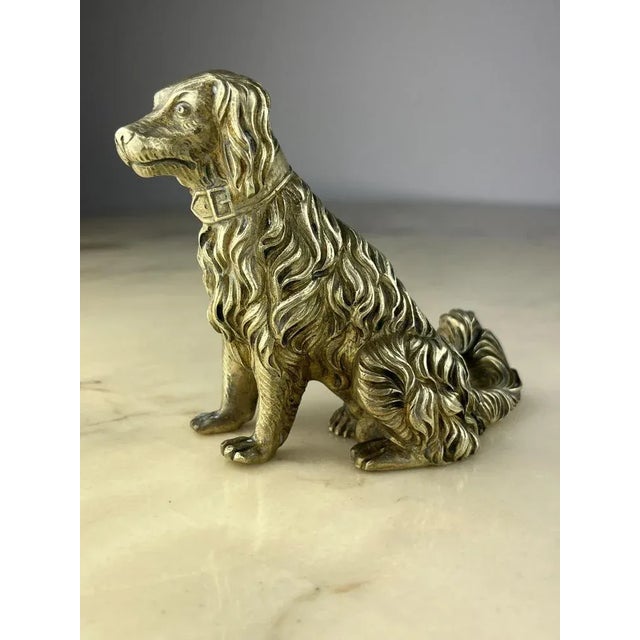 Italian Ottone Stopper of Pastore Dog, 1960s For Sale - Image 11 of 12