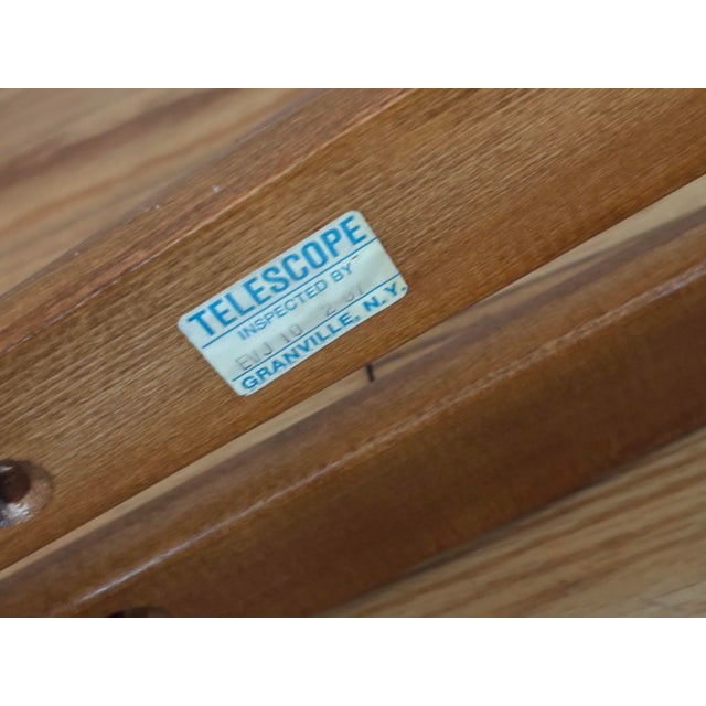 Wood 1980s American Suede Directors or Campaign X-Chair For Sale - Image 7 of 10