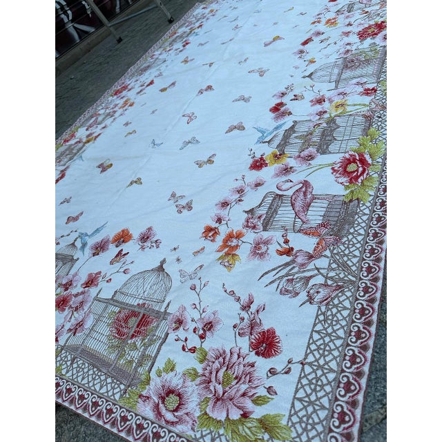 Vintage Aubusson Tapestry or Cover, 1980s For Sale - Image 18 of 18