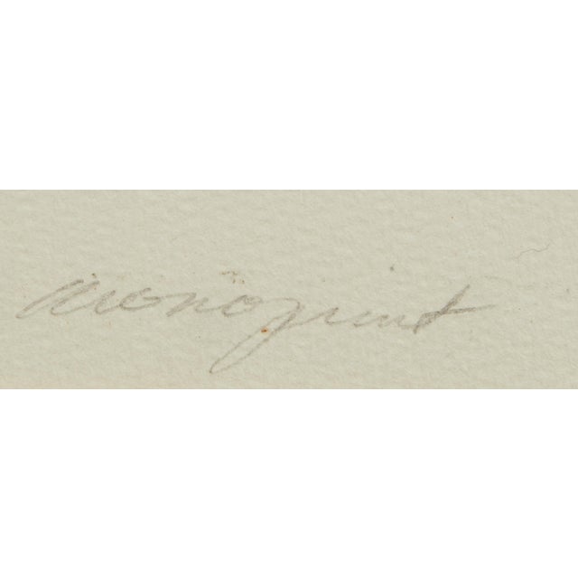 MCM James Tucker Mono Print "Bright Gull Flying Matted on Paper For Sale In Nashville - Image 6 of 8