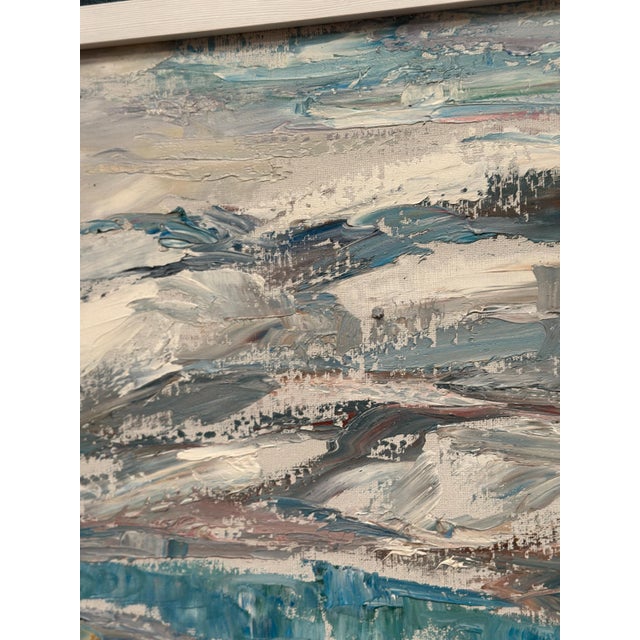 Mid-Century Modern Erik Lo, Landscape, 1960s, Oil on Canvas, Framed For Sale - Image 3 of 18