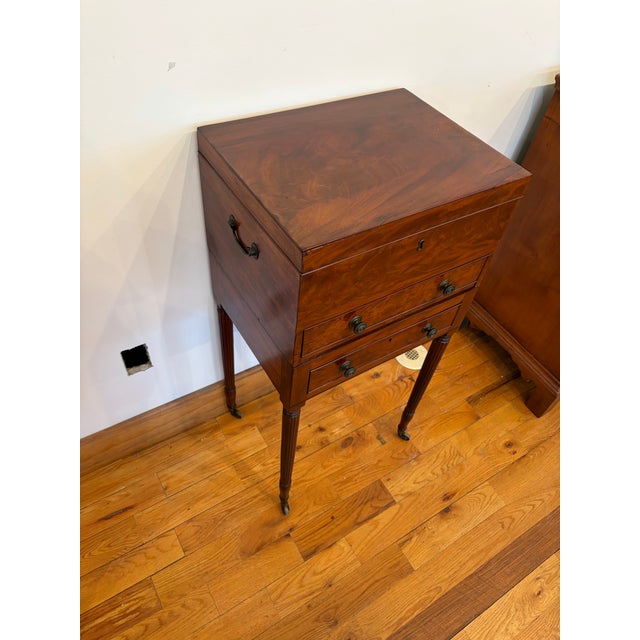 American Antique 19th Century Mahogany Silver Chest For Sale - Image 3 of 12