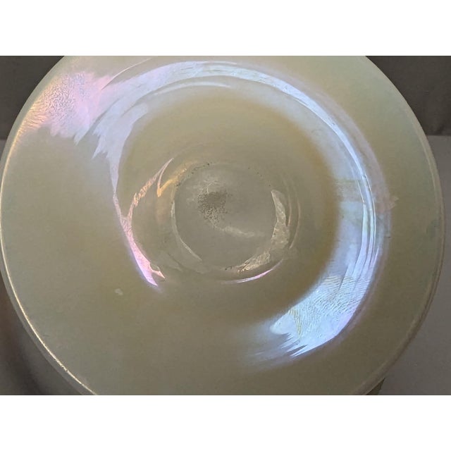 Early 20th Century Steuben Aurene & Calcite Art Glass Compote: Gold Interior, c.1920s For Sale - Image 5 of 8