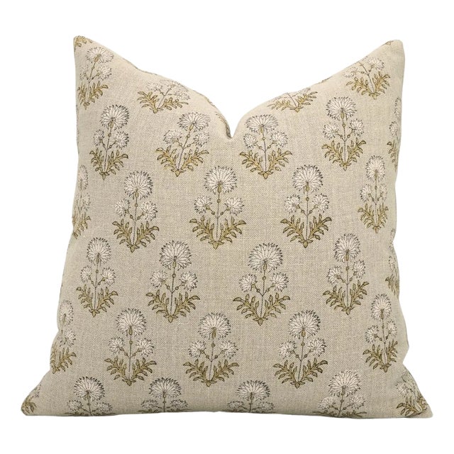 Fabdivine Floral Home Decor Cushion Cover 16x16 Inch– Thick Linen Fabric, Rishi For Sale