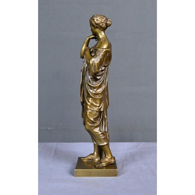 Brown Raingo Frères after Praxiteles, Diana of Gabii, Late 19th Century, Bronze For Sale - Image 8 of 18