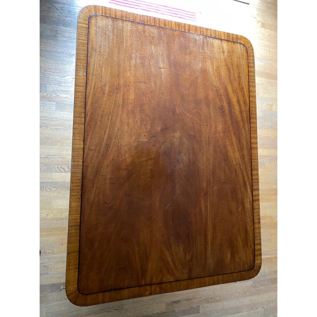 Antique American Mahogany Sheraton Tilt-Top Breakfast Table - Priced to Sell For Sale - Image 4 of 6