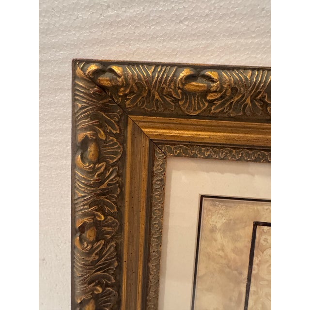 Shabby Chic Andrea Stajan-Forkul “Take Me Dancing” Reproduction Print in Gold Frame For Sale - Image 3 of 12