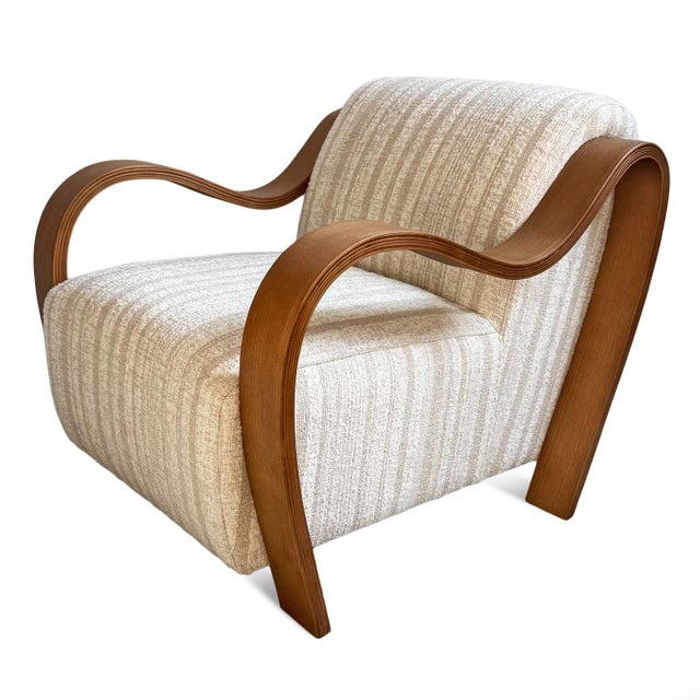 Ribbon Wood Arm Chair For Sale - Image 11 of 12