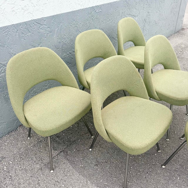 2001 Saarinem Executive Side Chairs for Knoll, Model 72c - Set of 6 For Sale - Image 10 of 11
