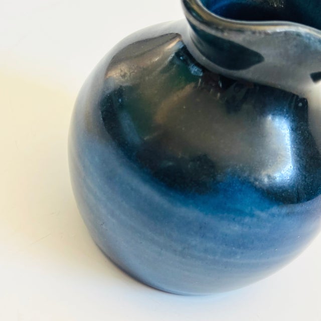 Blue Studio Pottery Bud Vase - Canada For Sale In San Francisco - Image 6 of 7
